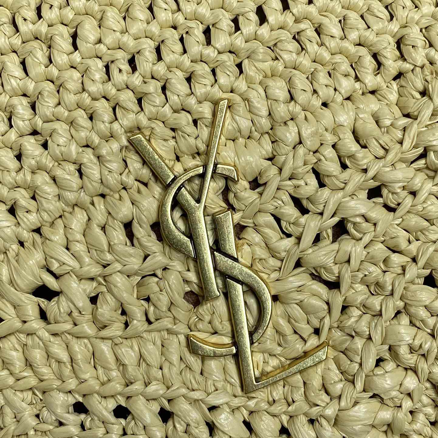 Saint Laurent Mini Joe In Raffia - 