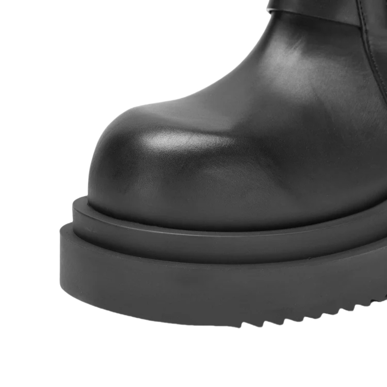 Rick Owens Pull On Bogun Leather Boots - 