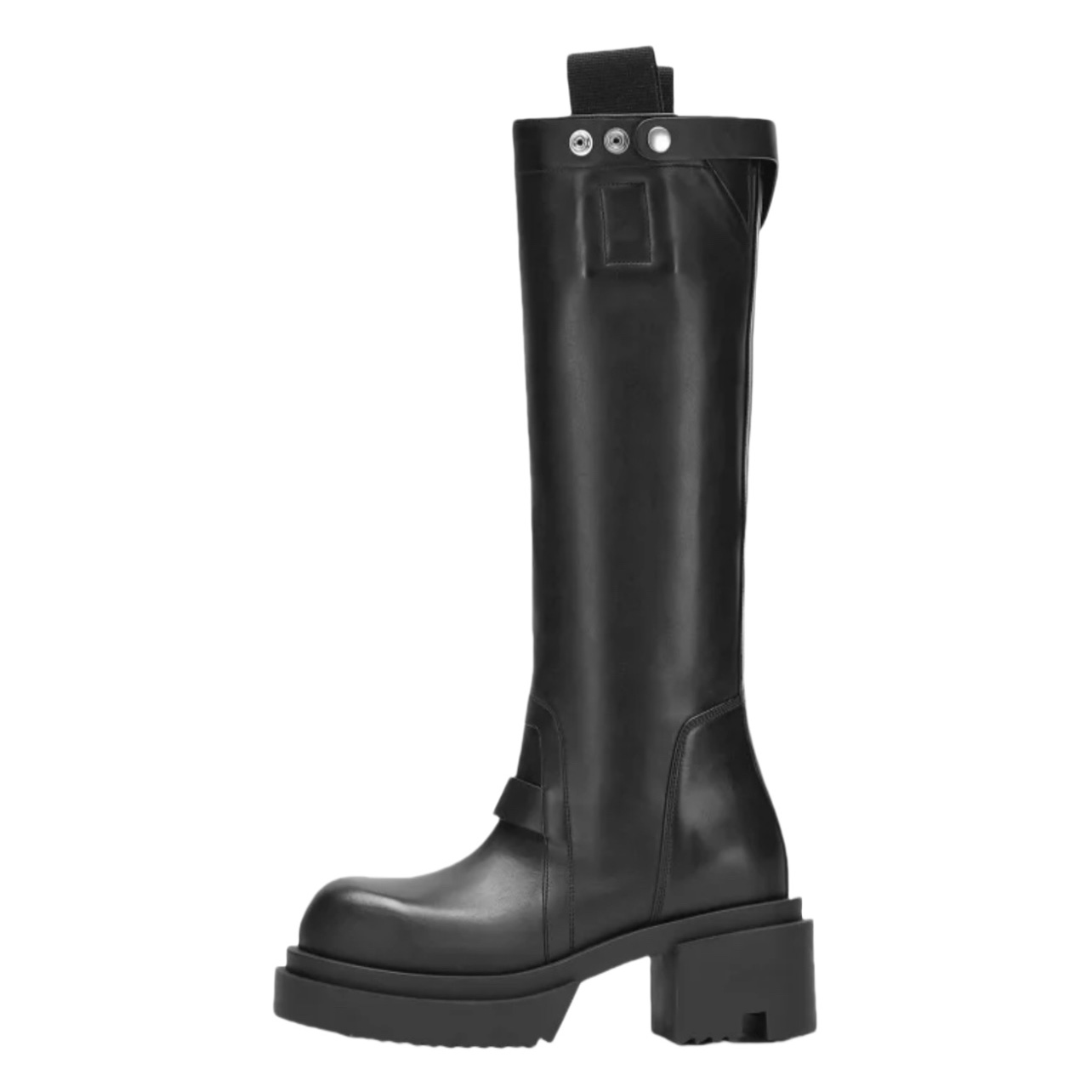 Rick Owens Pull On Bogun Leather Boots - 