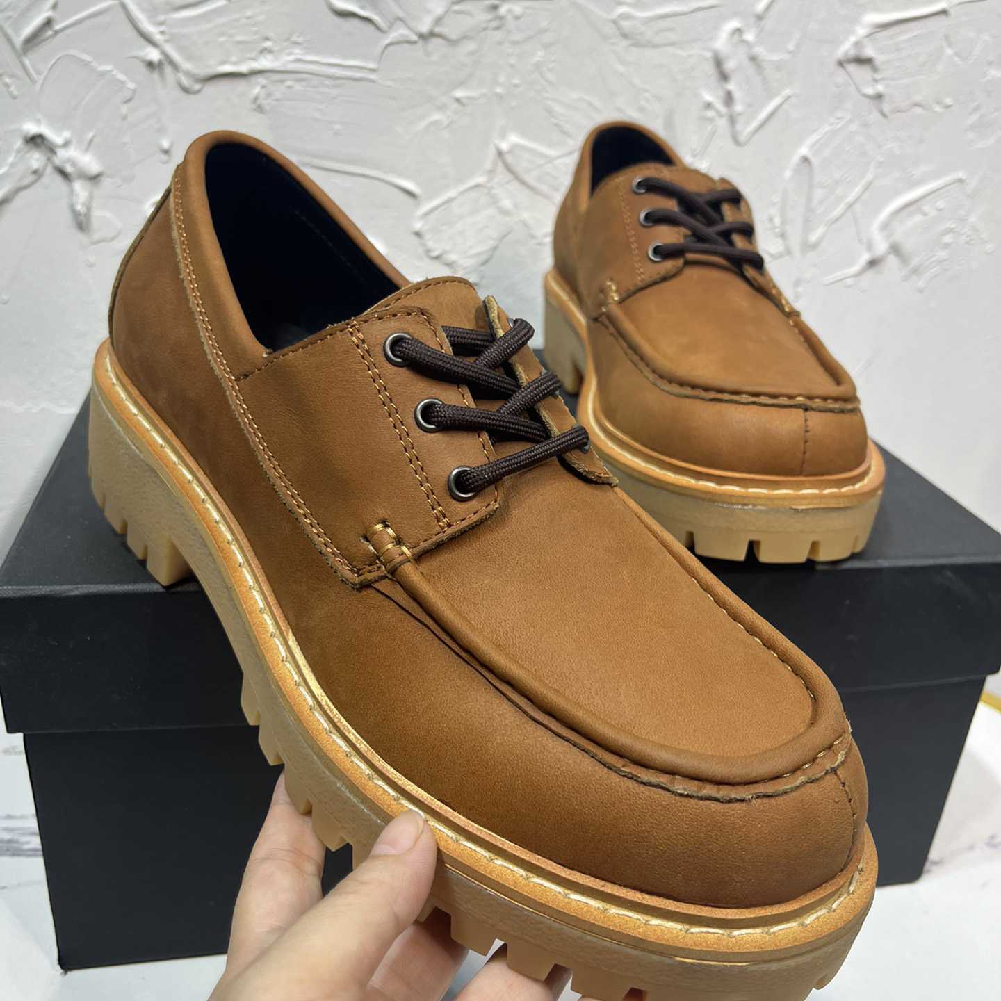 Prada 60mm Leather Loafers - 