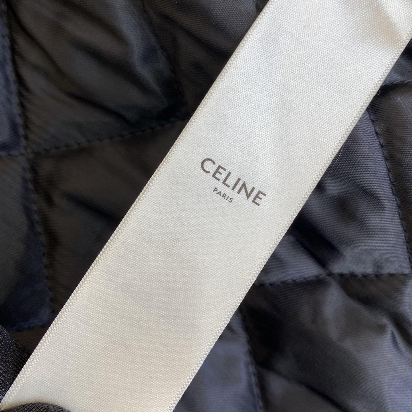 Celine Hooded Overshirt In Checked Cotton - 