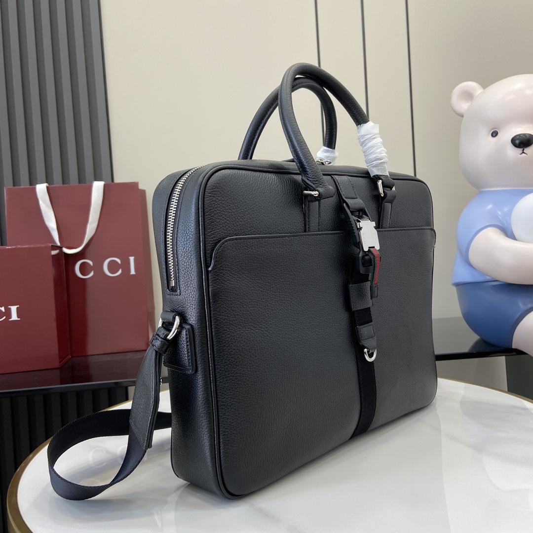 Gucci Medium Briefcase With Web - 