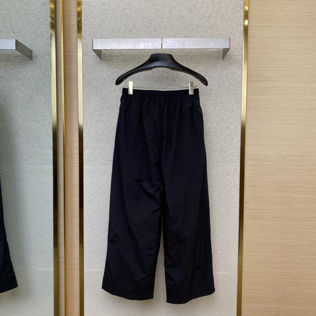 Balenciaga Basketball Series - Tracksuit Pants In Black Techno Poplin - 