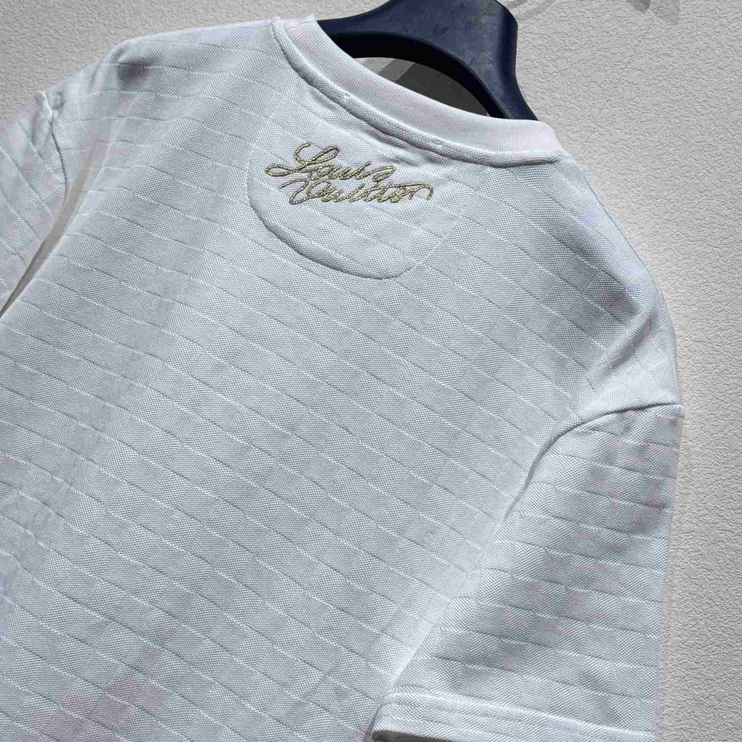 Louis Vuitton Signature Patch Cotton T-Shirt    - 