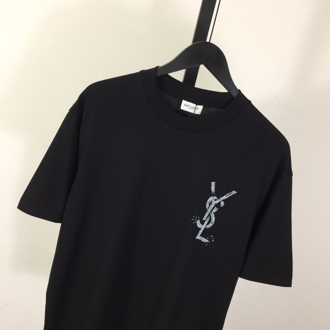 Saint Laurent Cotton-jersey T-shirt  - 