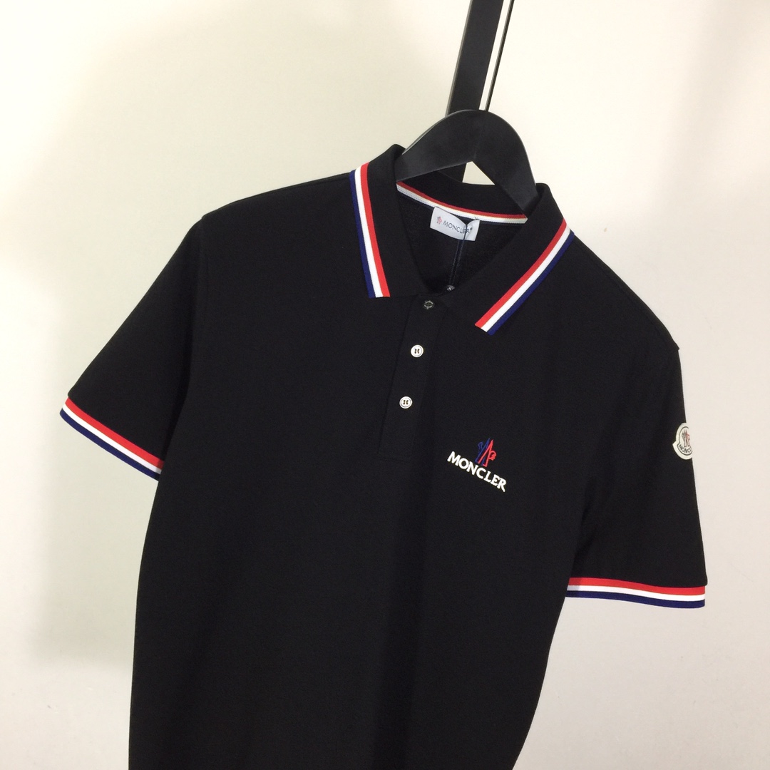 Moncler Logo Cotton Polo Shirt - 