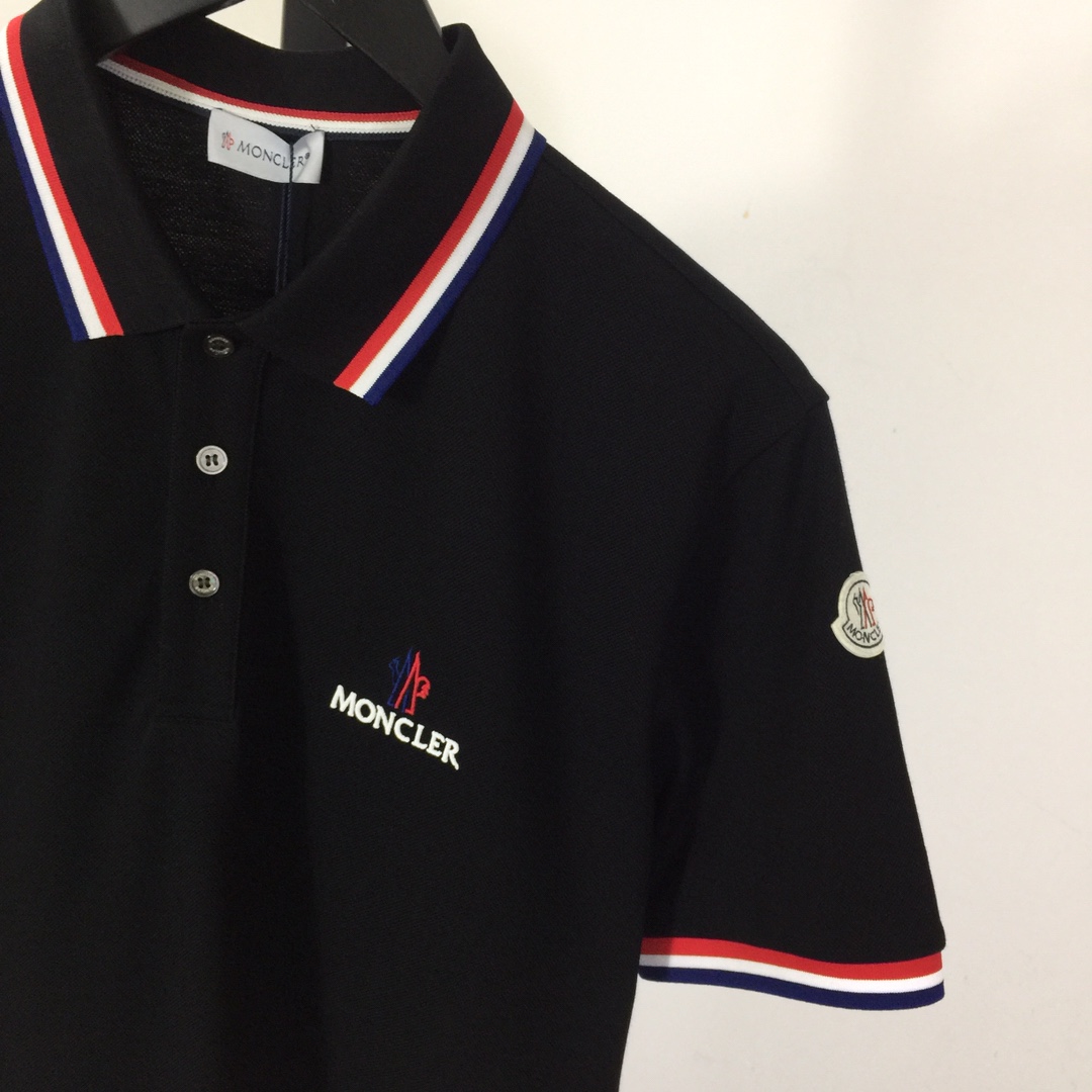 Moncler Logo Cotton Polo Shirt - 