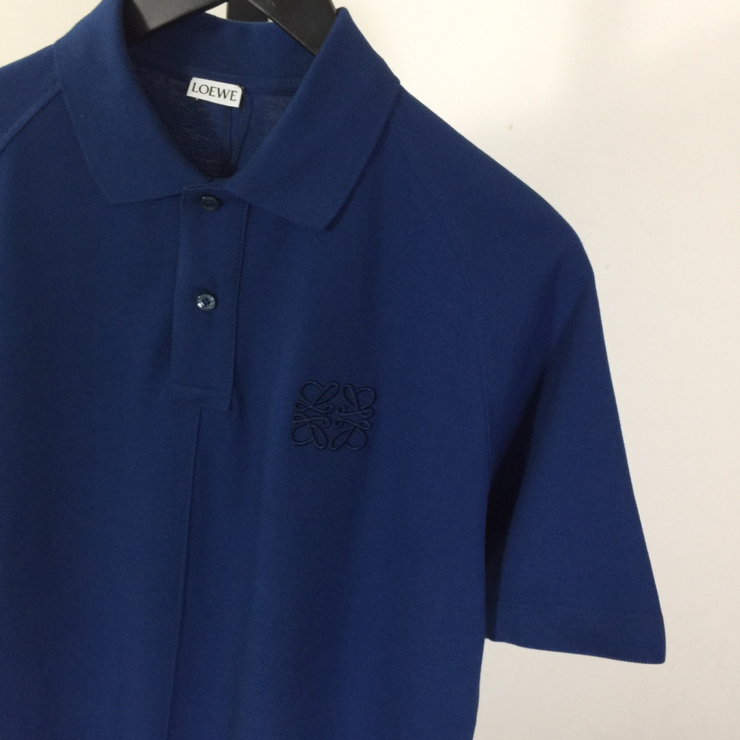 Loewe Logo Cotton Polo Shirt - 
