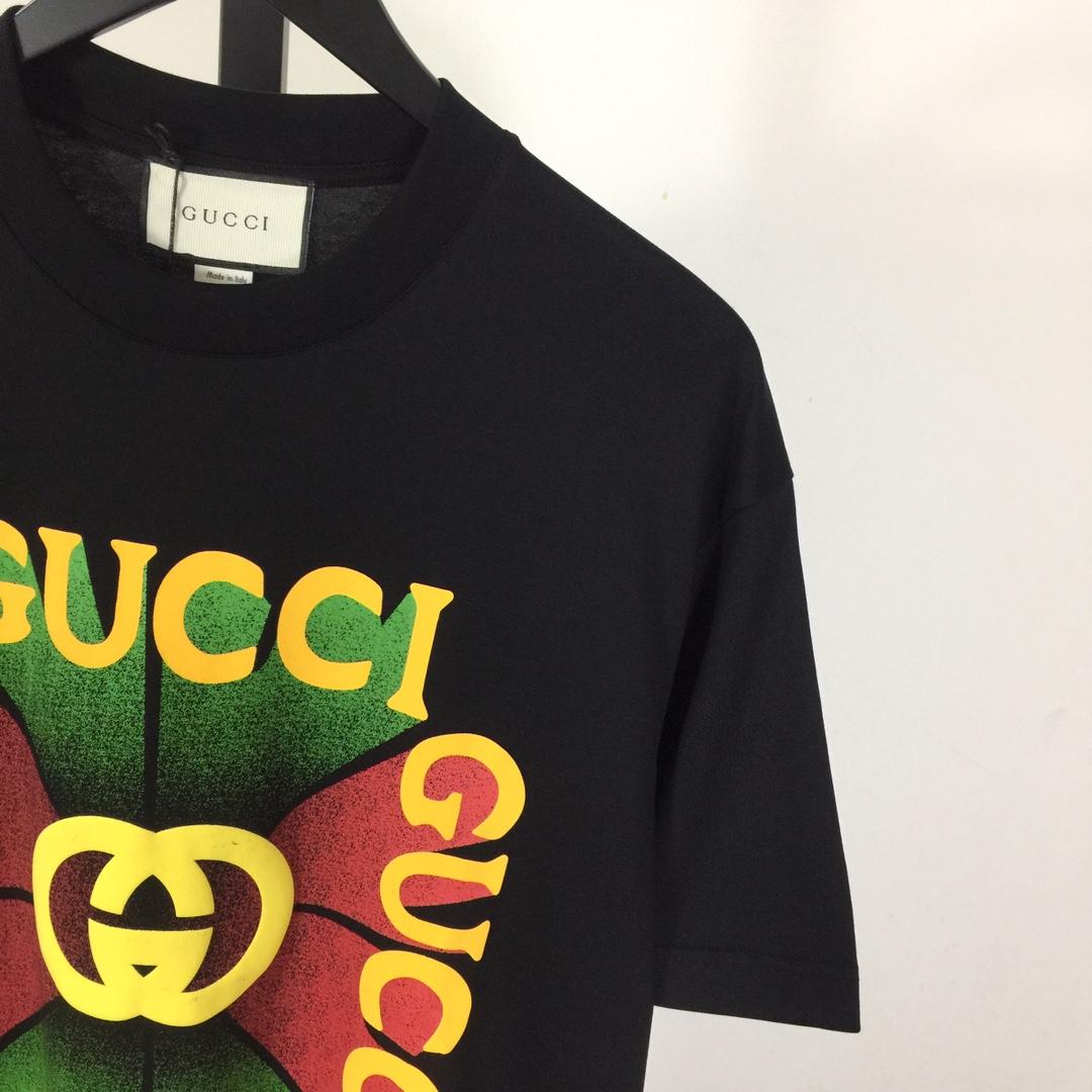Gucci Cotton Jersey Printed T-shirt   - 