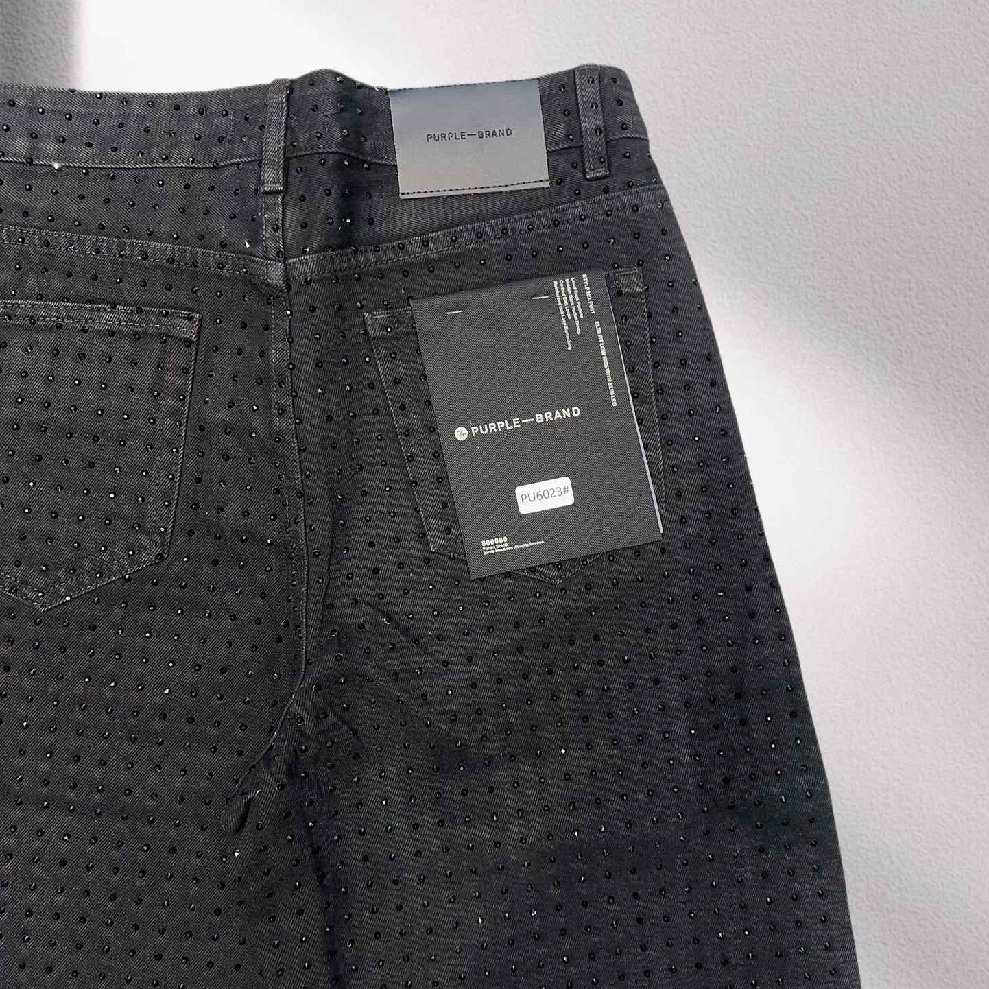 Purple-Brand Denim Shorts    6023 - DesignerGu