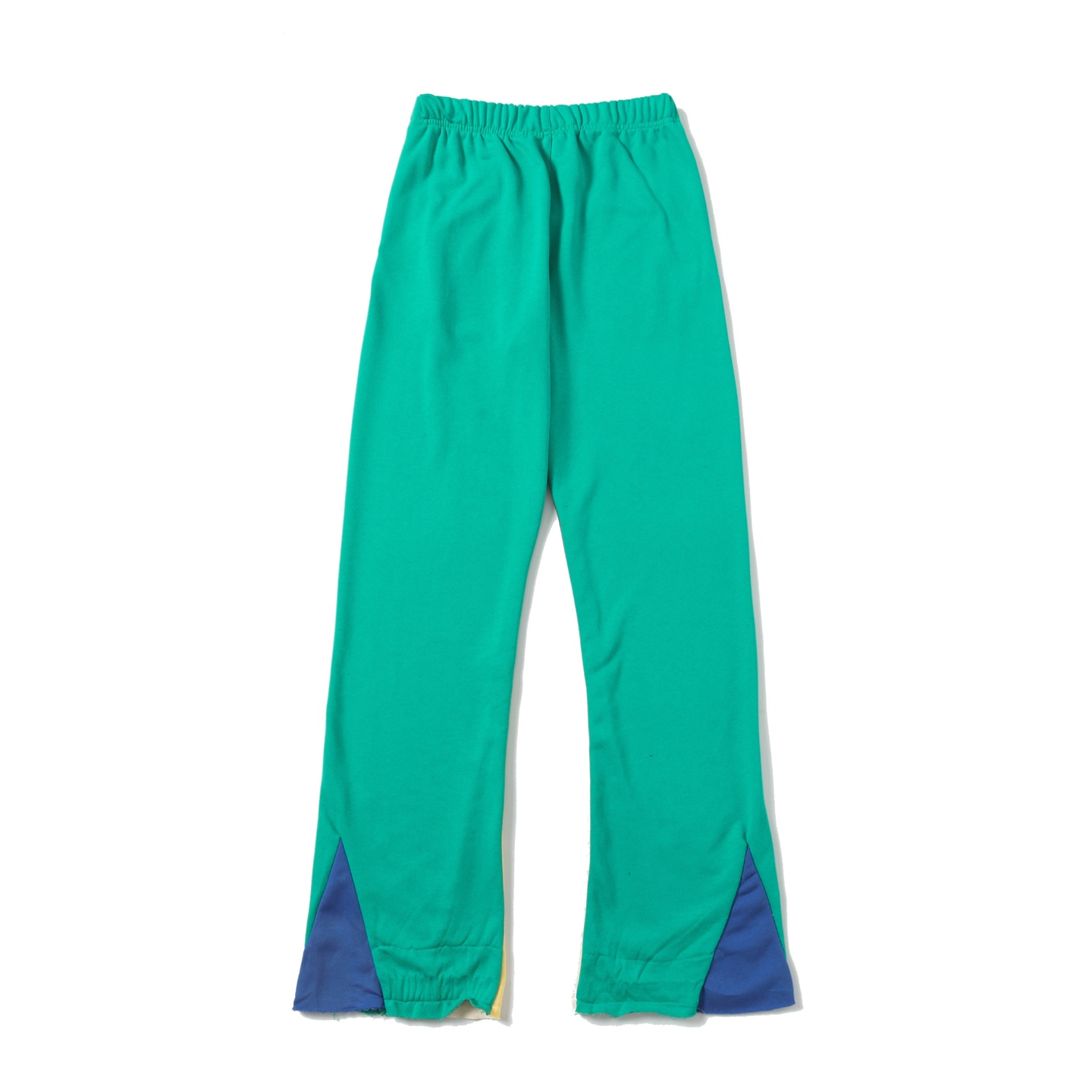 Gallery Dept. Flared Denim-Panelled Logo-Print Cotton-Jersey Sweatpants - 
