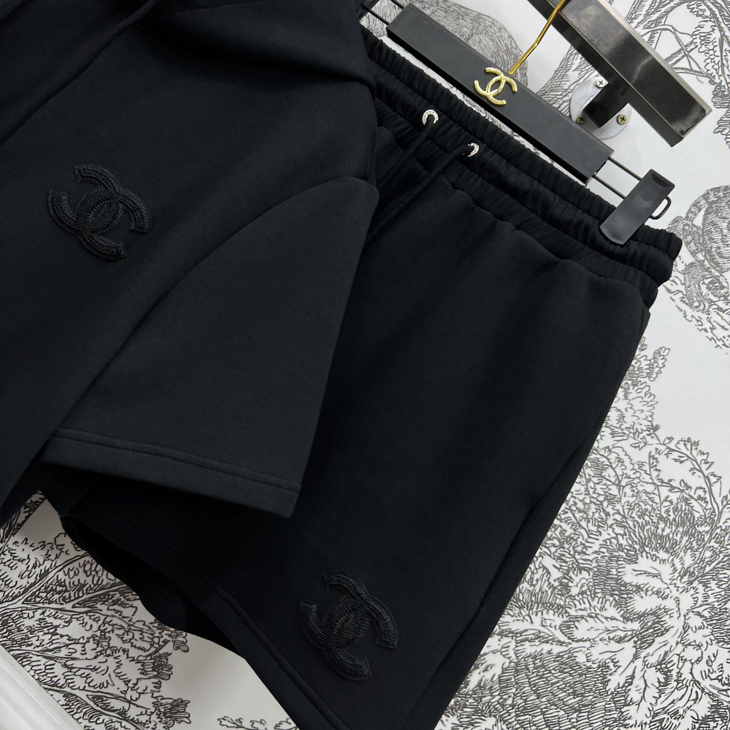 Chanel Hooded Tee & Shorts - 