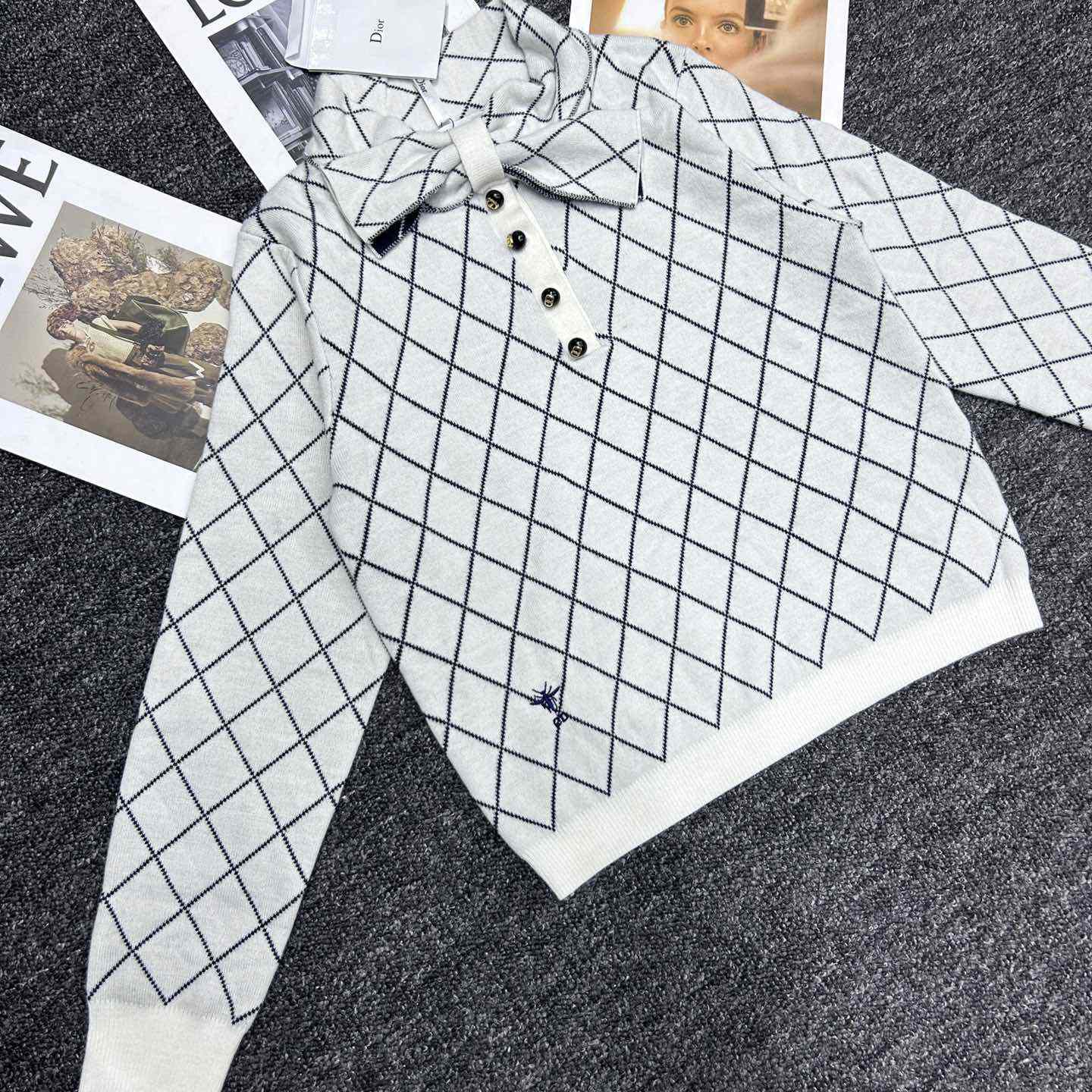 Dior Tied Collar Sweater  - 