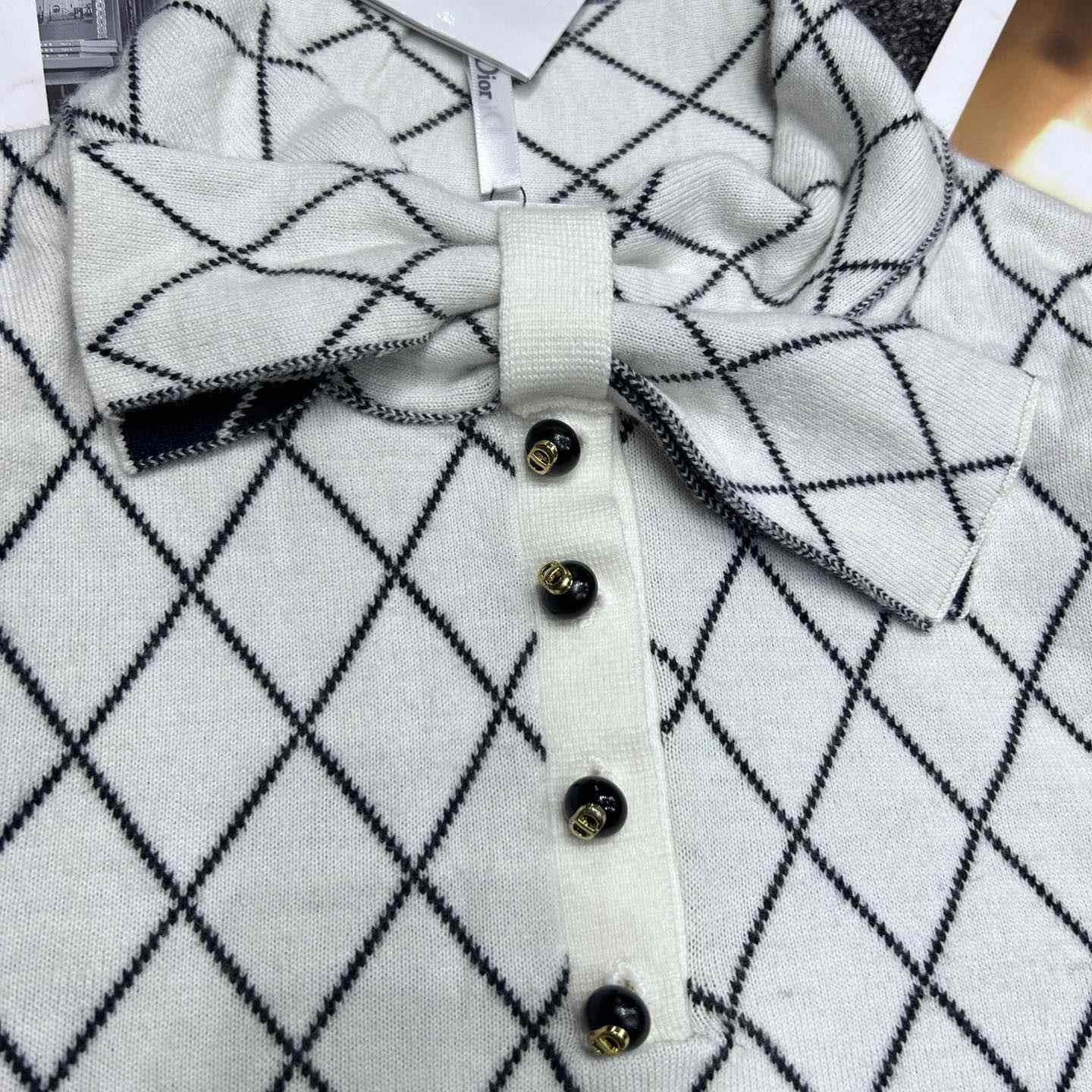 Dior Tied Collar Sweater  - 