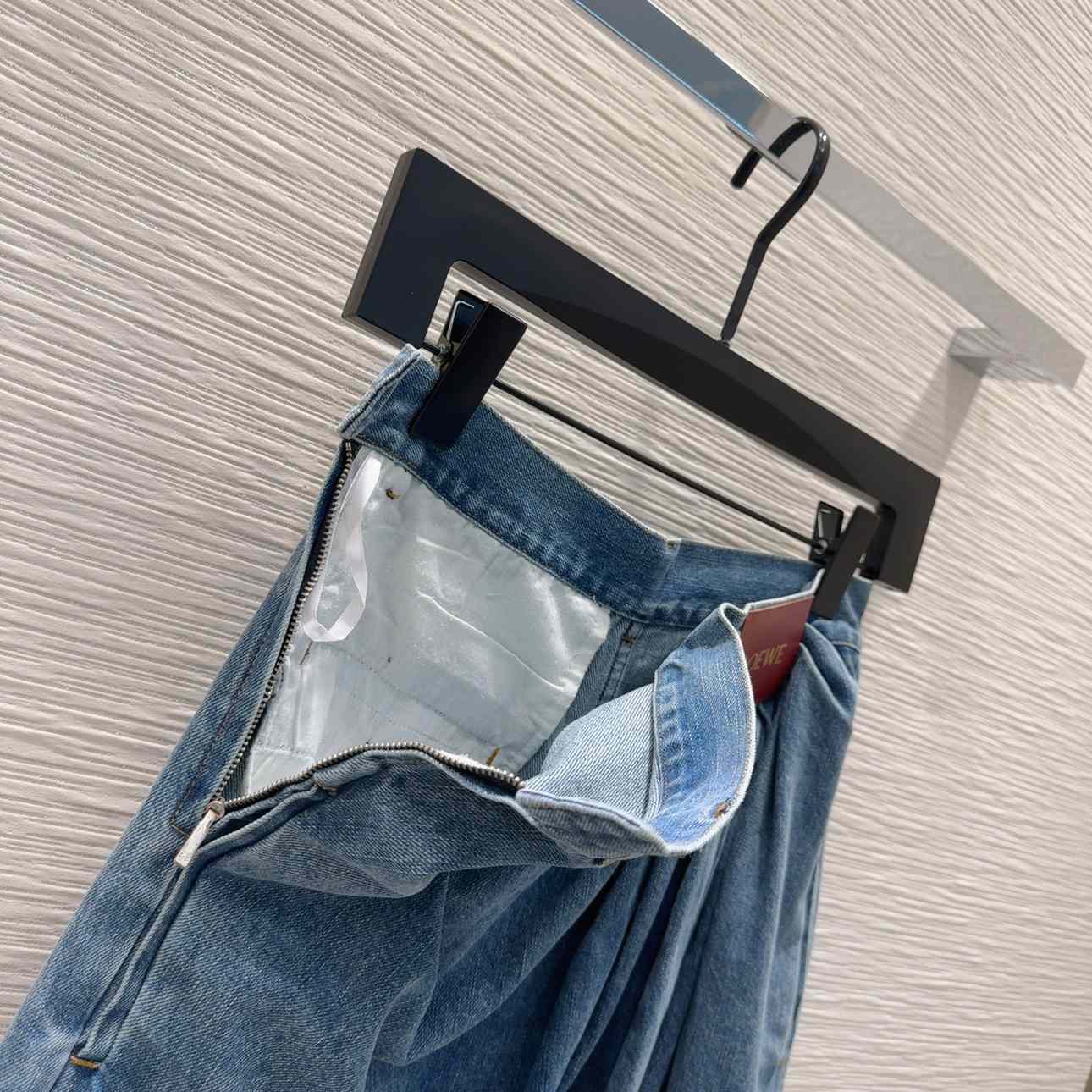 Loewe Draped Jeans In Denim - 