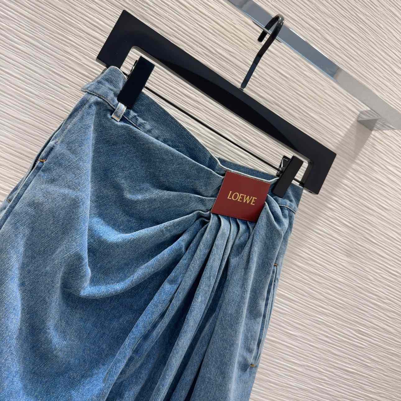 Loewe Draped Jeans In Denim - 
