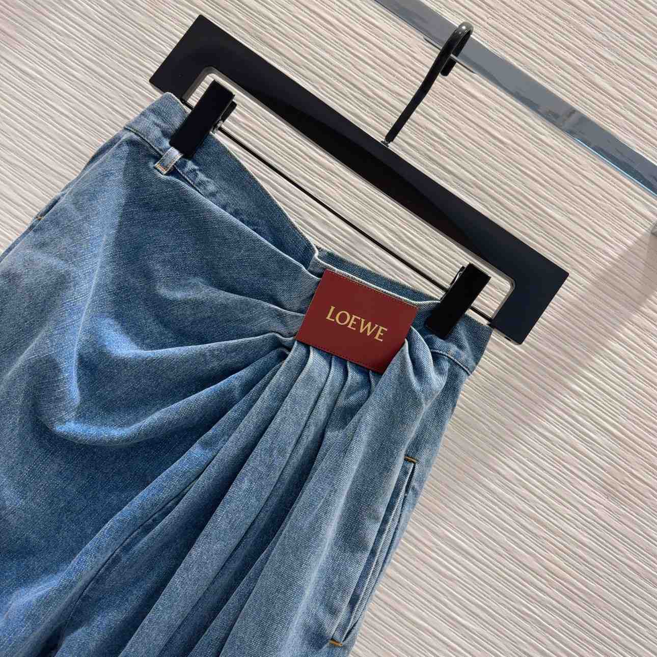 Loewe Draped Jeans In Denim - 
