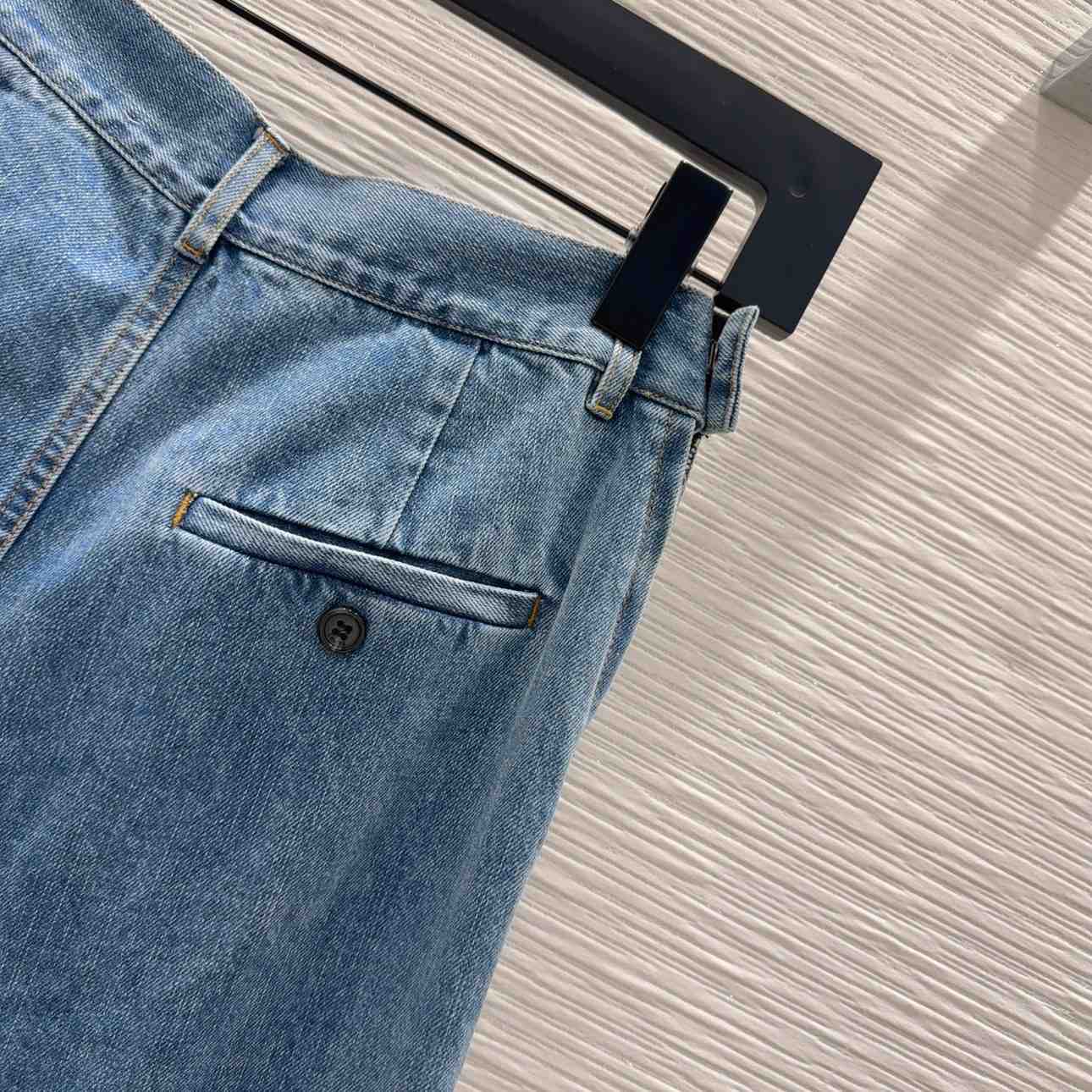 Loewe Draped Jeans In Denim - 