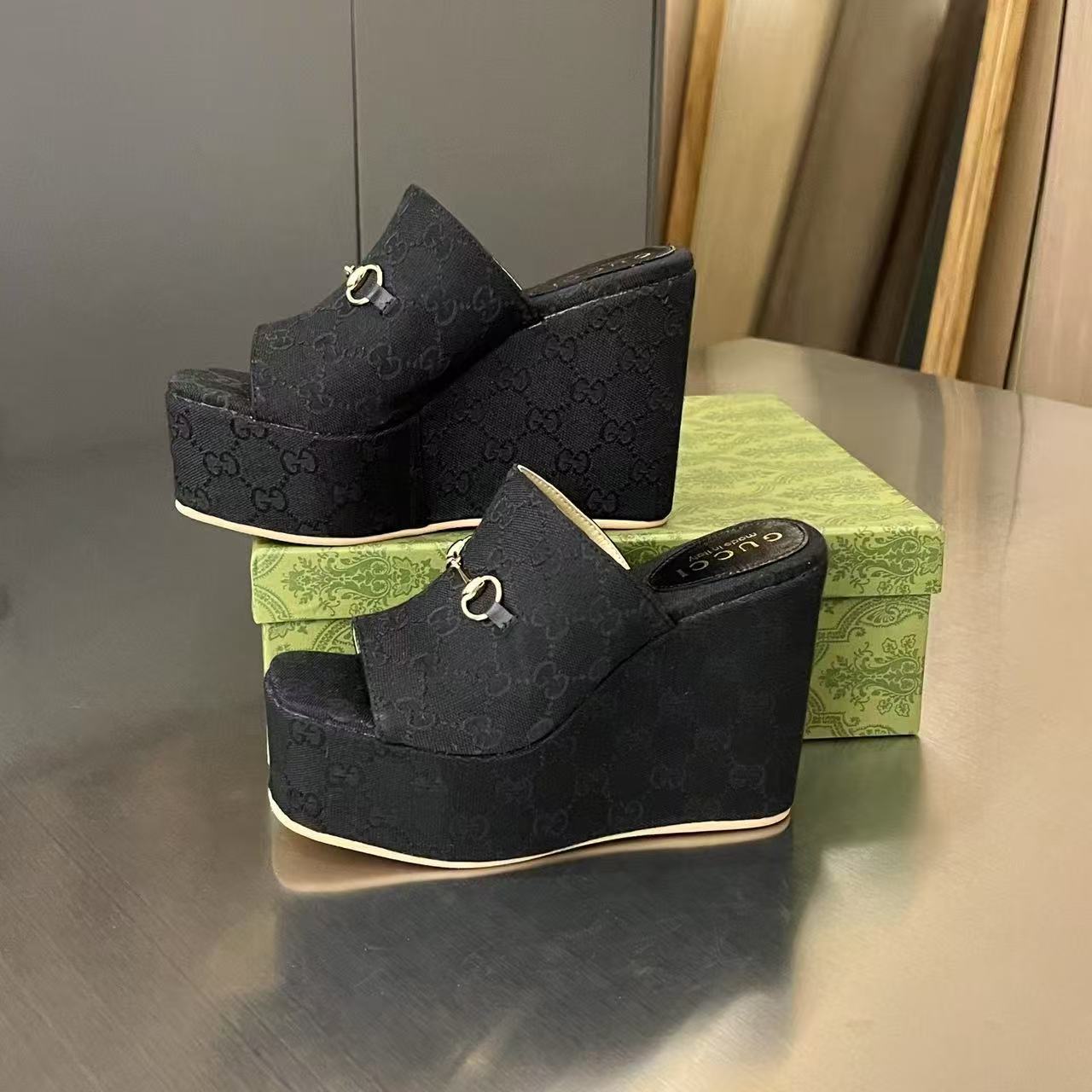 Gucci Women's Wedge Sandal With Horsebit - 