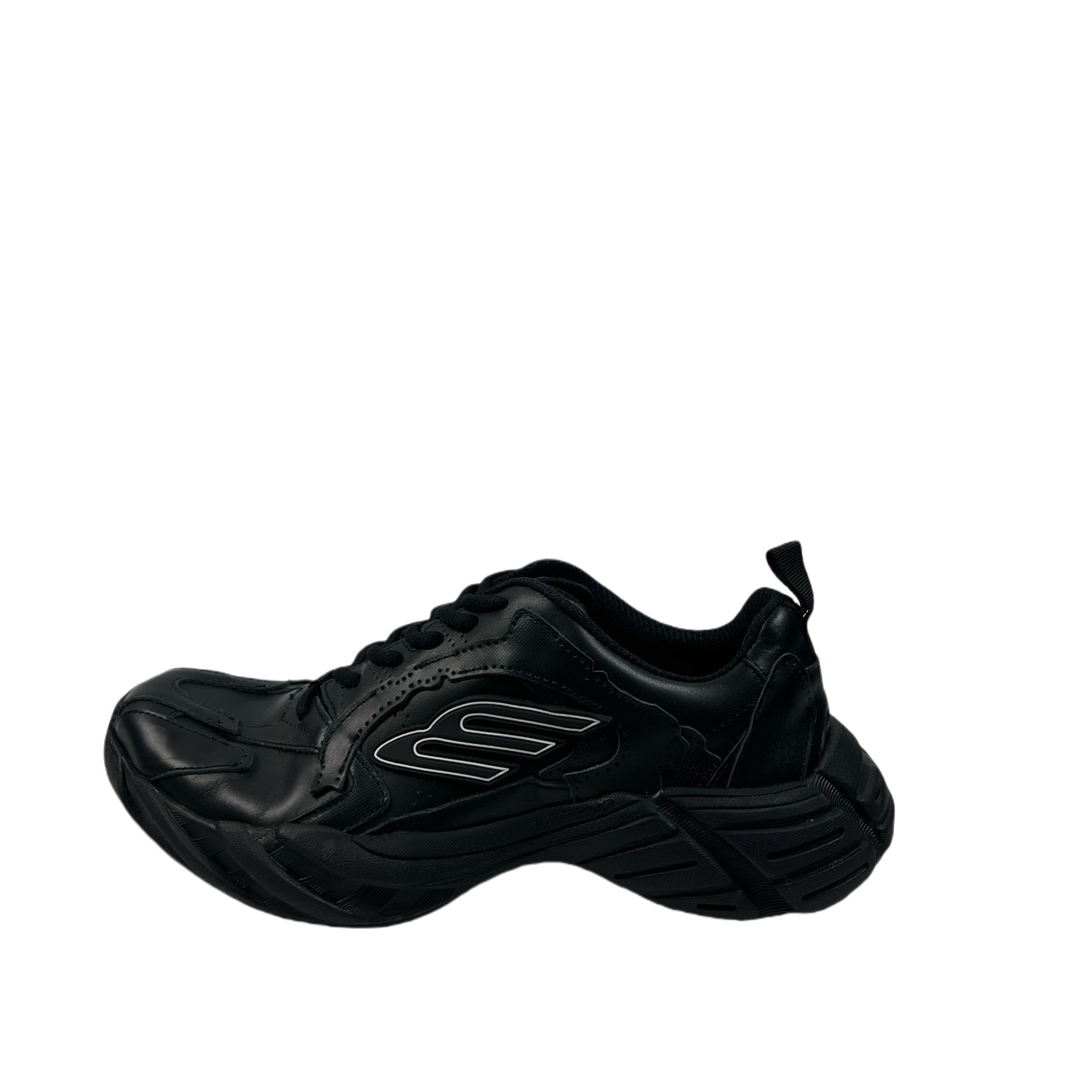Balenciaga Monday Shoe In Black Cowskin And Polyester - 