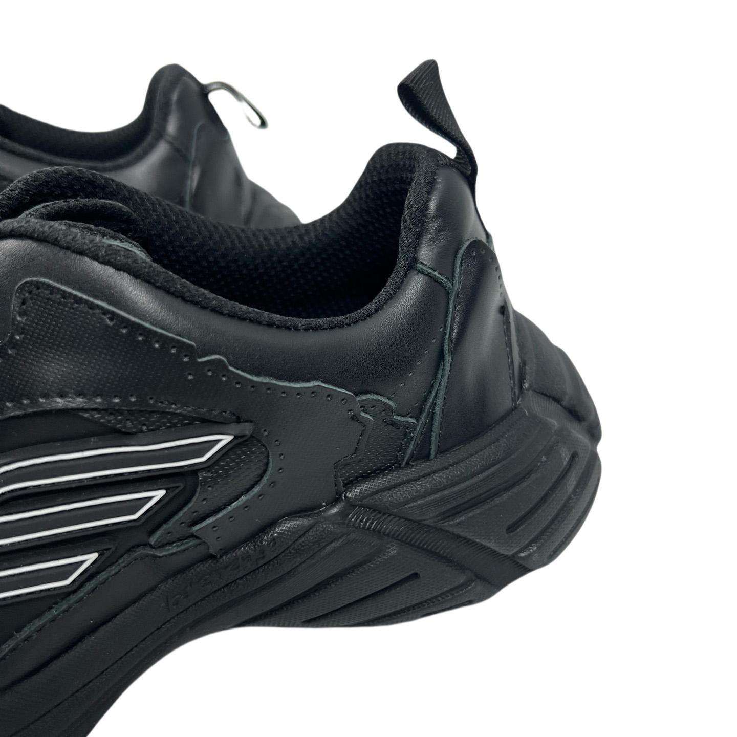 Balenciaga Monday Shoe In Black Cowskin And Polyester - 
