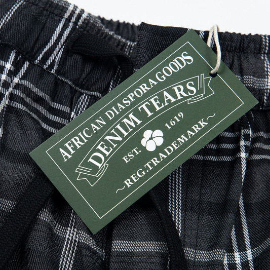 Denim Tears Wreath Pajama Pants 'Grey' - 