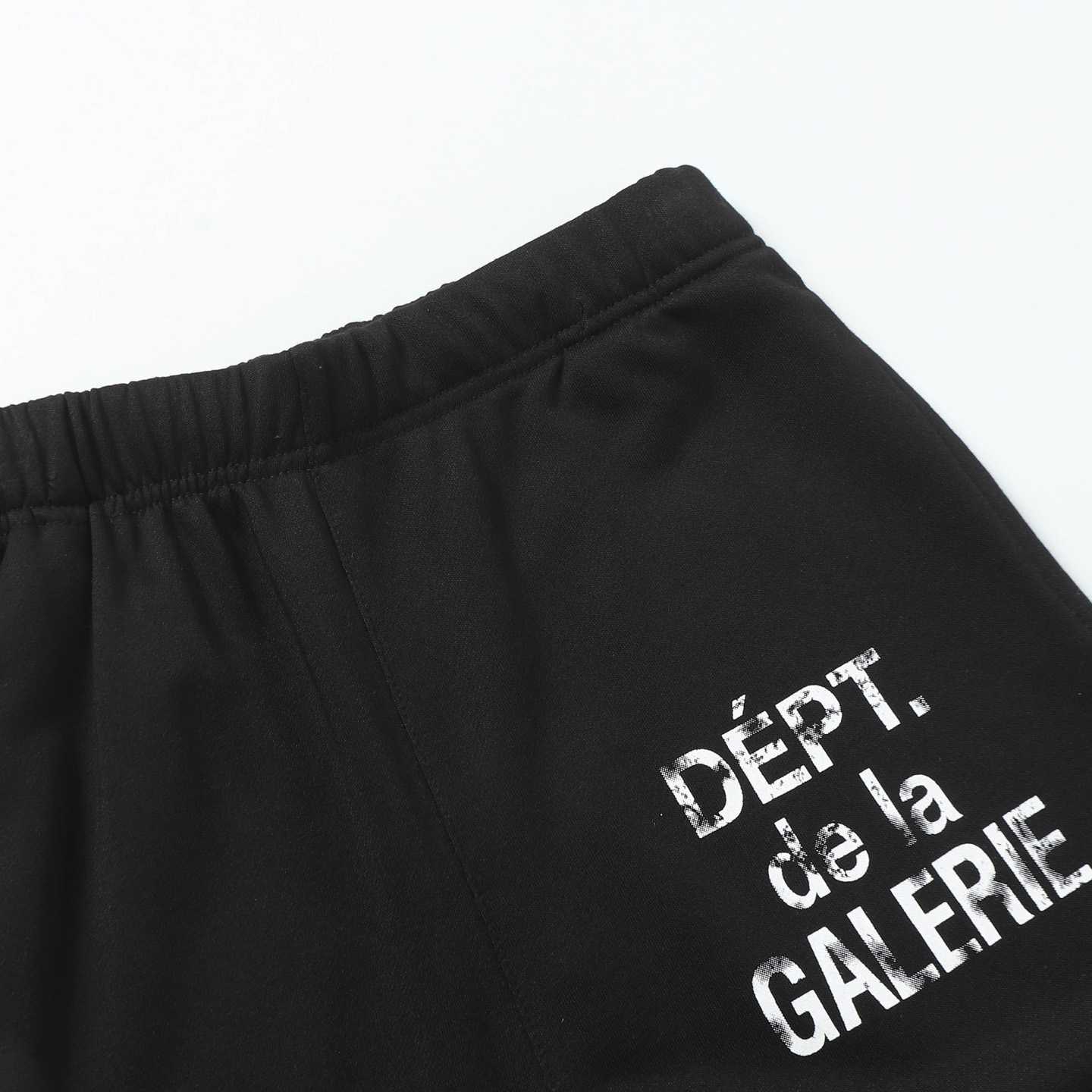 Gallery Dept. Flared Denim-Panelled Logo-Print Cotton-Jersey Sweatpants - 