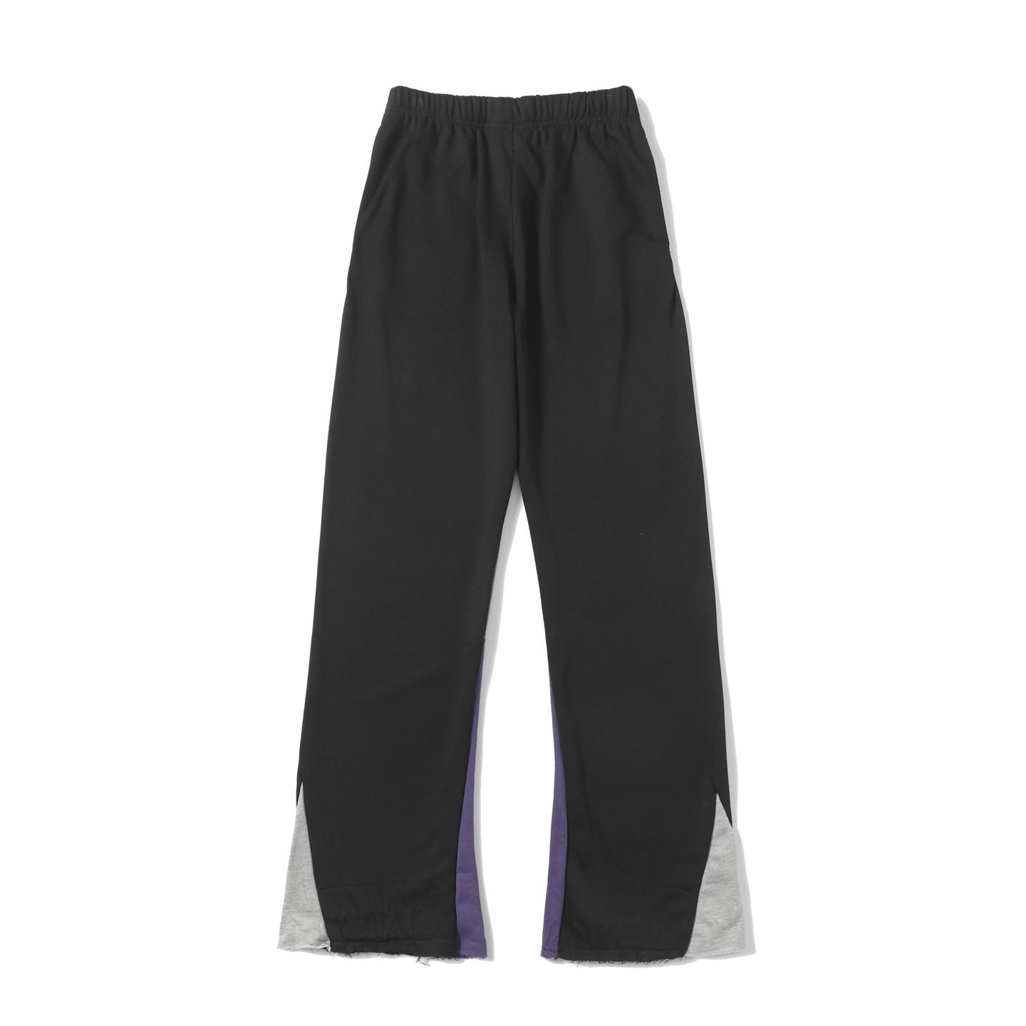 Gallery Dept. Flared Denim-Panelled Logo-Print Cotton-Jersey Sweatpants - 