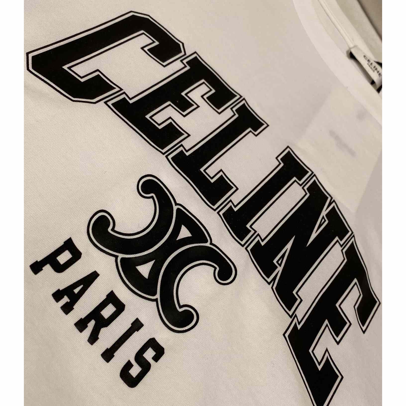 Celine Loose T-shirt In Cotton Jersey - 