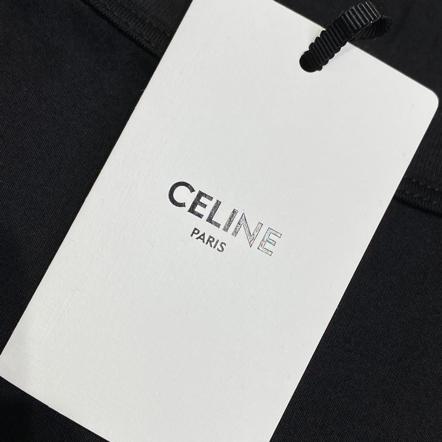 Celine Loose T-shirt In Cotton Jersey - 