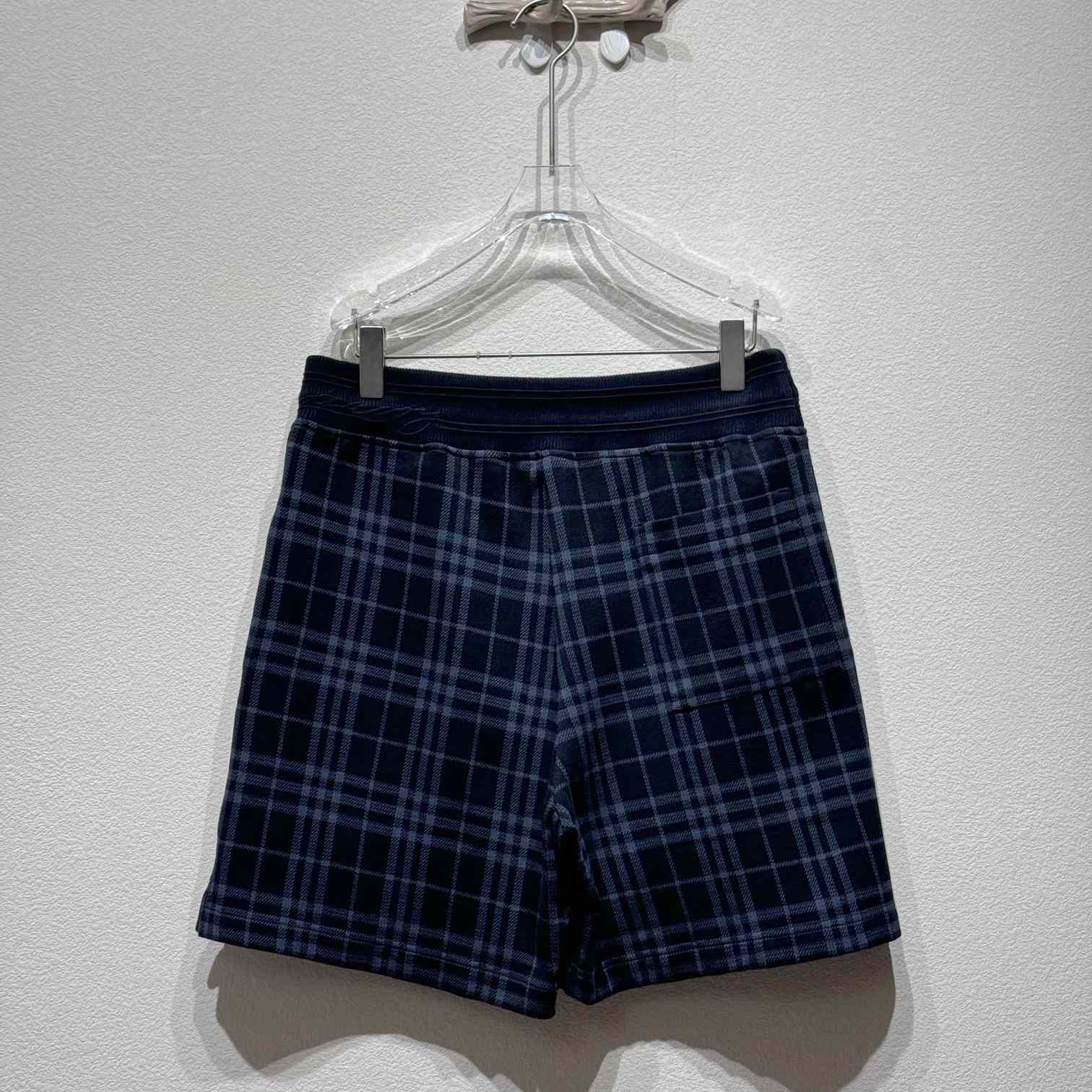Burberry Check Stretch Cotton Blend Shorts - 