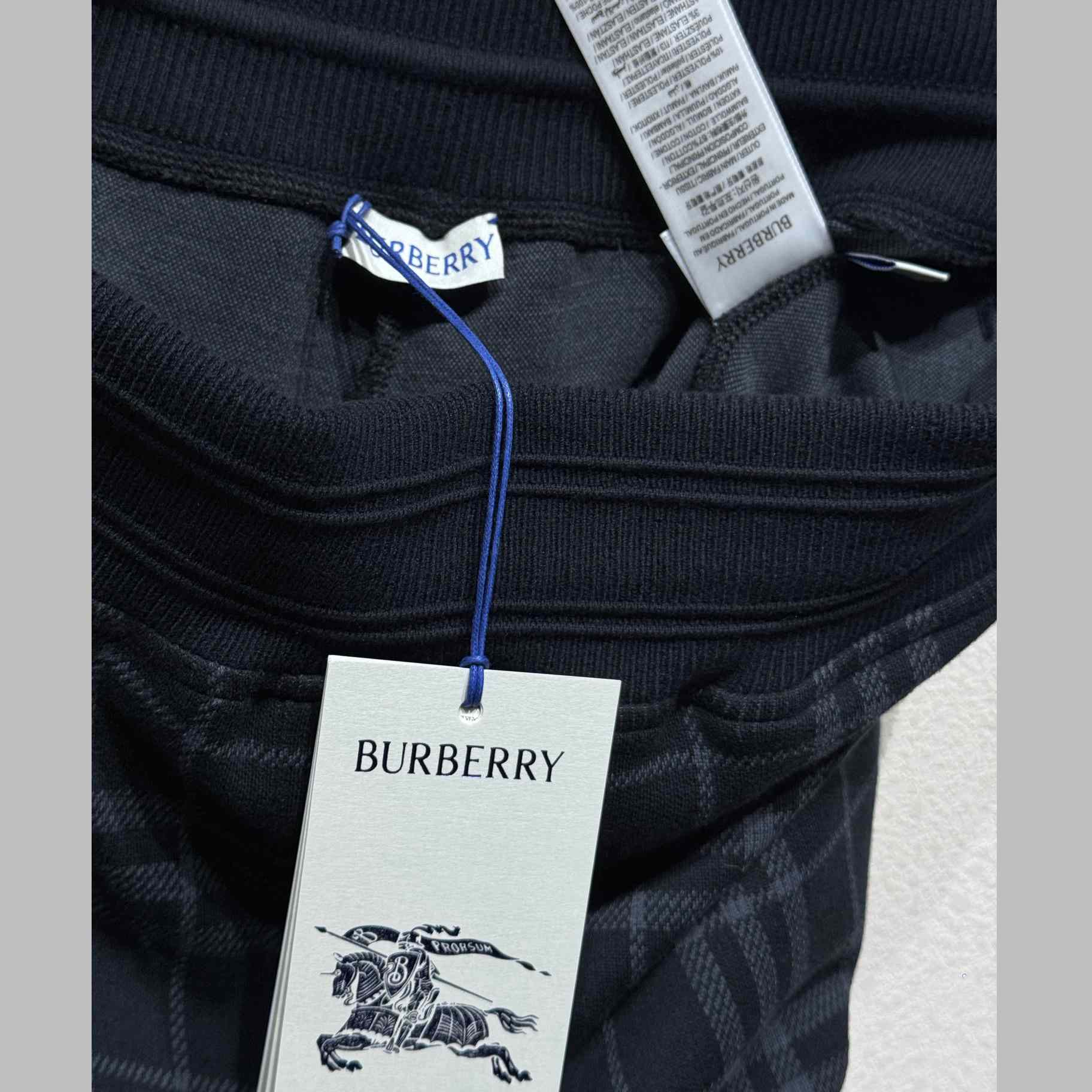 Burberry Check Stretch Cotton Blend Shorts - 
