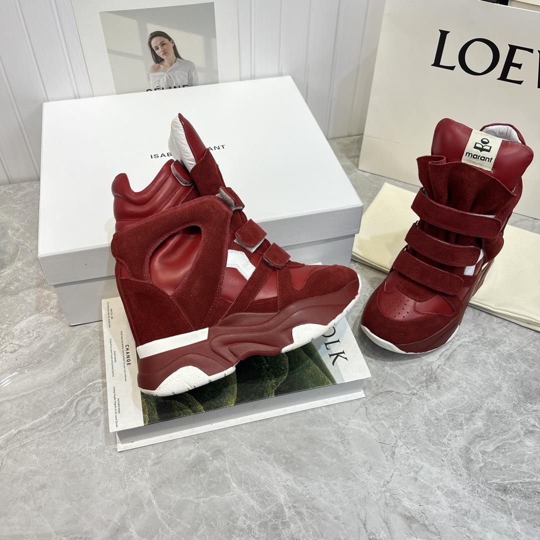 Isabel Marant Balskee High-Top Wedge Sneakers  - DesignerGu