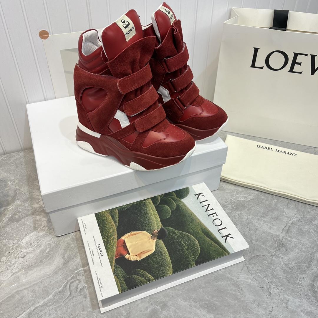 Isabel Marant Balskee High-Top Wedge Sneakers  - DesignerGu