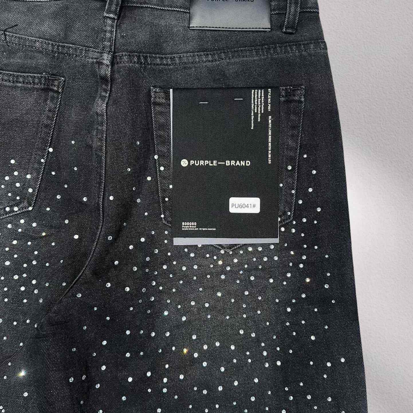 Purple-Brand Denim Shorts    6041 - DesignerGu
