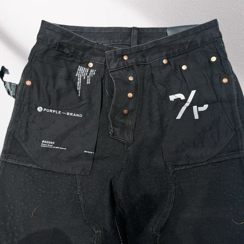 Purple-Brand Denim Shorts    6041 - DesignerGu