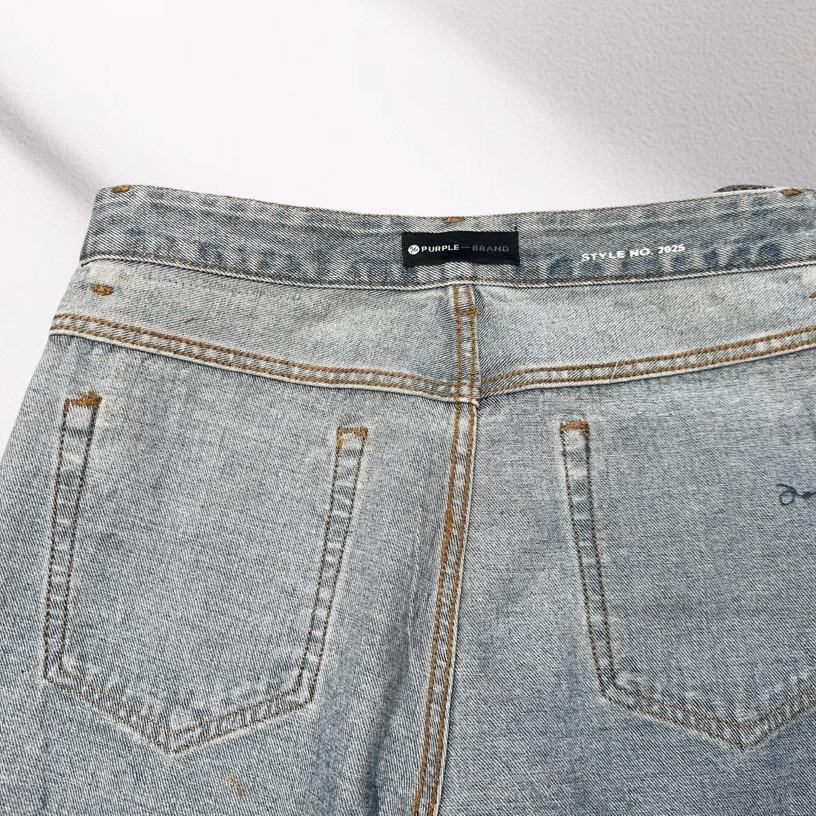 Purple-Brand Denim Shorts    6025 - DesignerGu