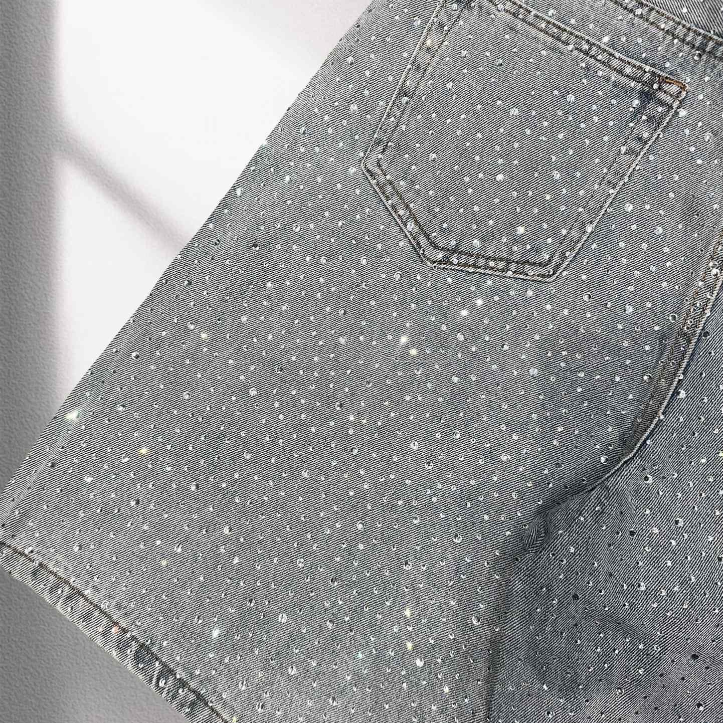 Purple-Brand Denim Shorts    6025 - DesignerGu