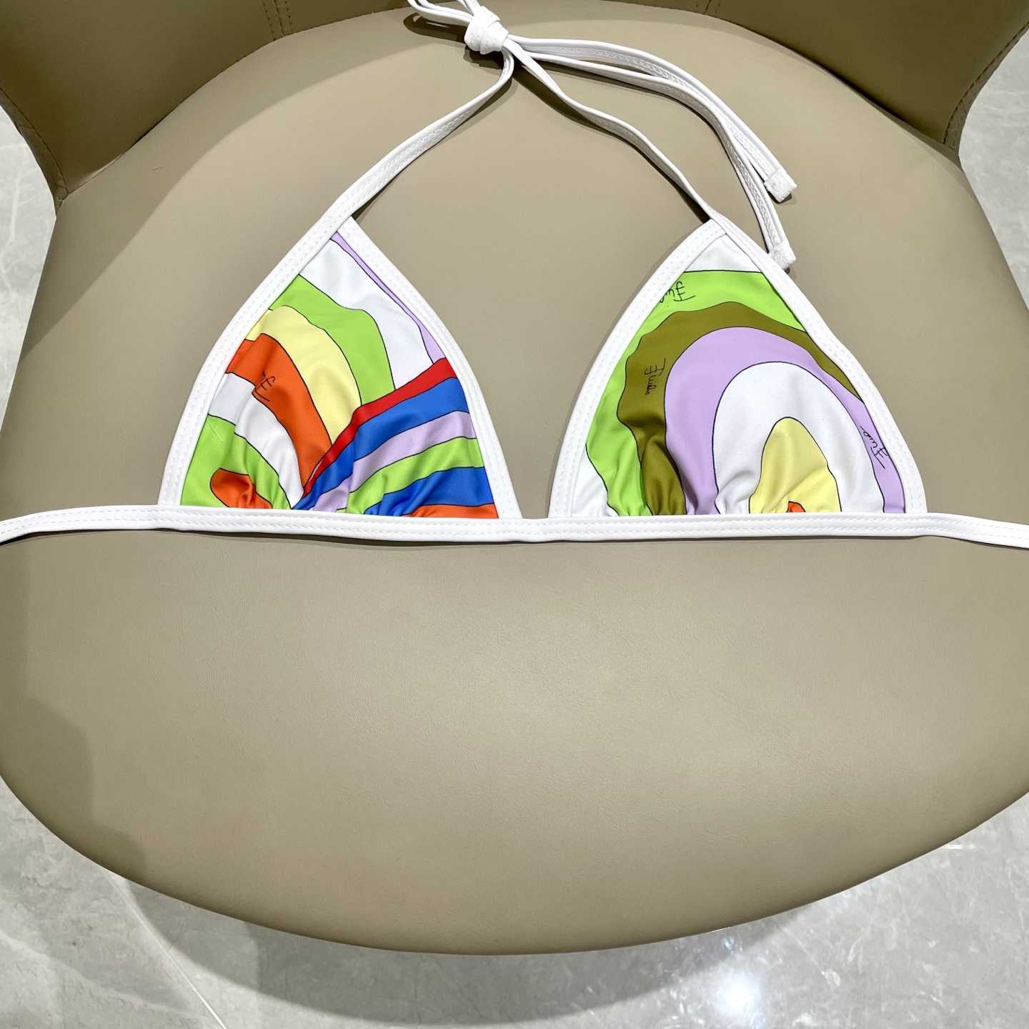Pucci Iride-Print Bikini Top And Bikini Briefs - 