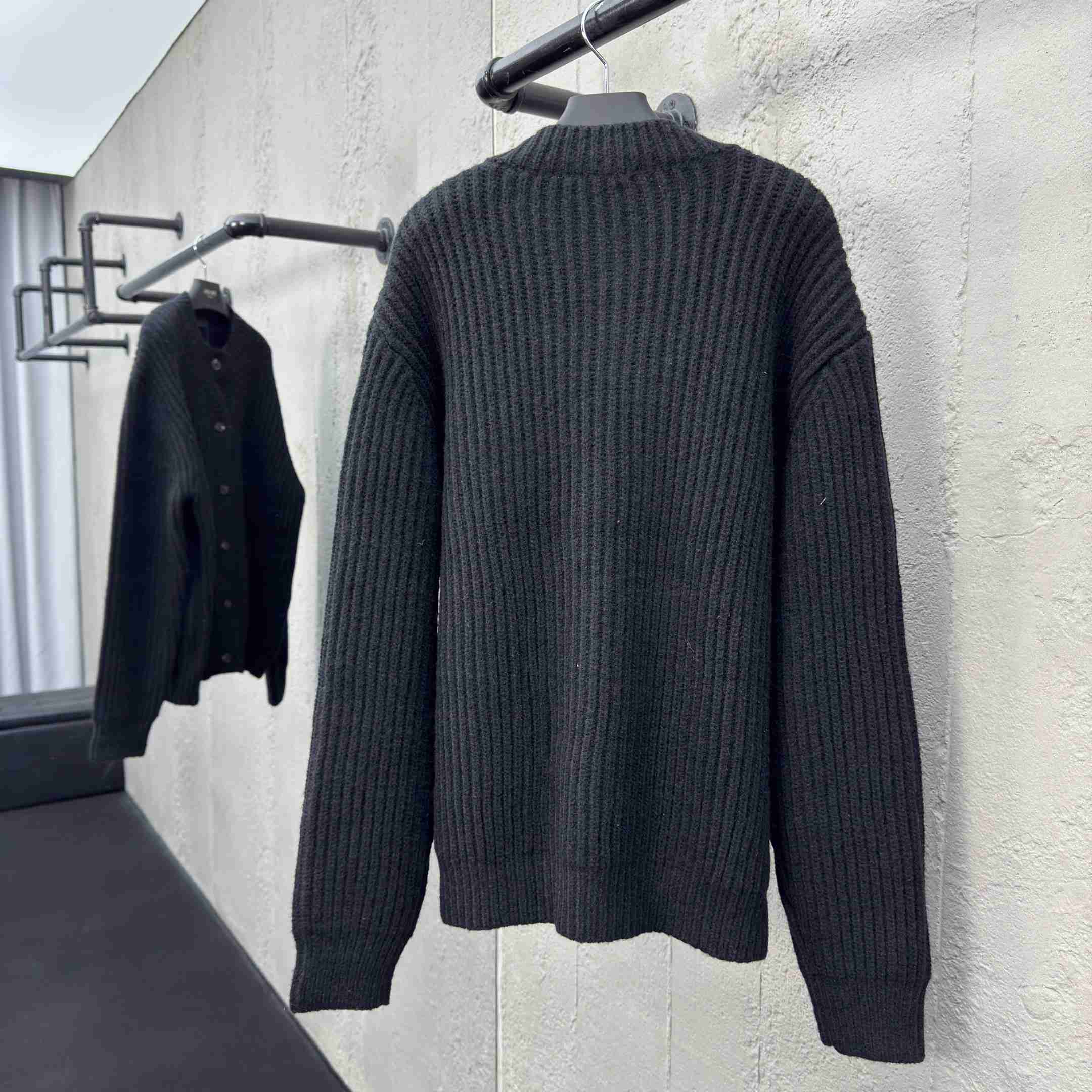 Prada Cashgora Button-Up Ribbed-Knitted Cardigan - 
