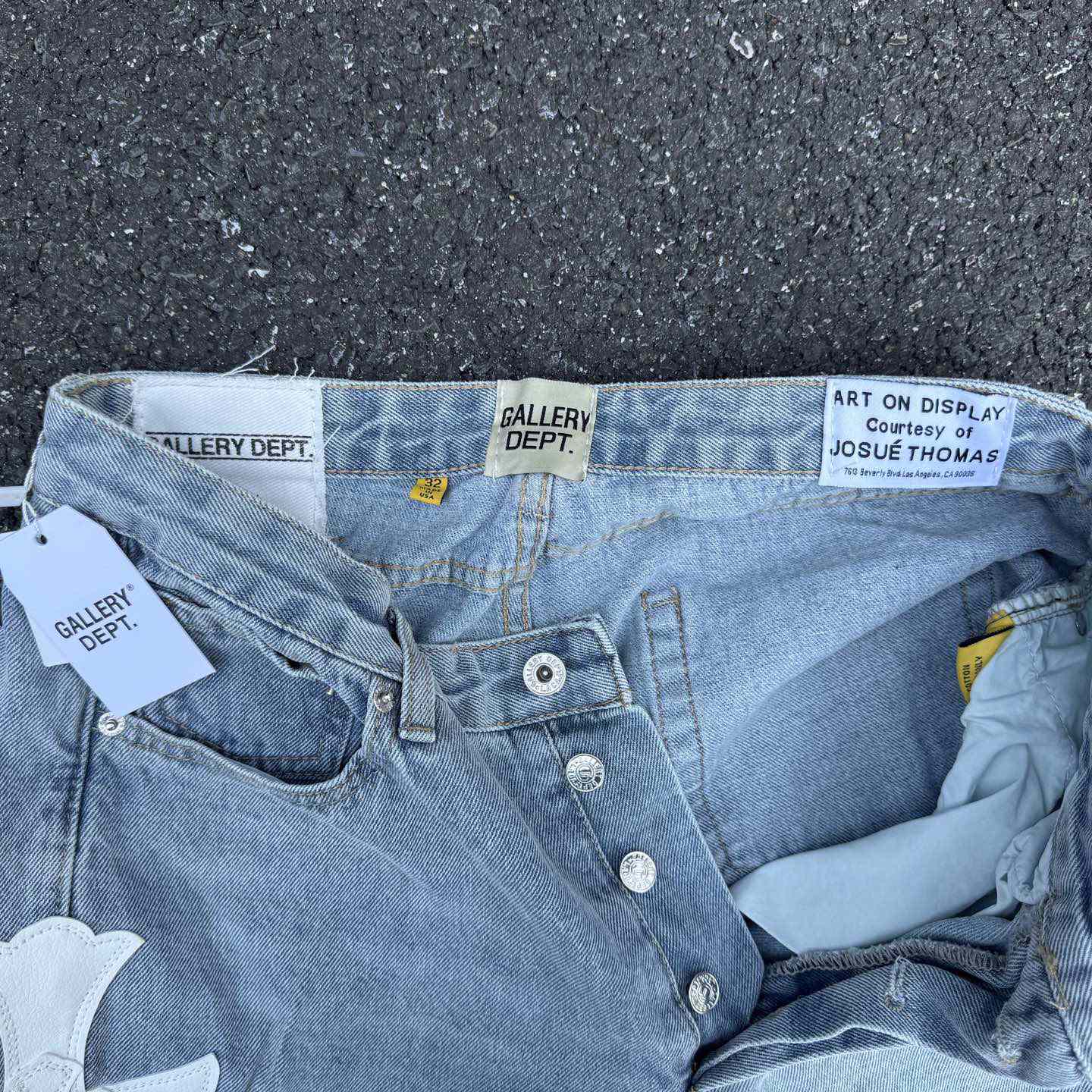 Chrome Hearts x Gallery Dept Cross Patch Flare Denim Jean - DesignerGu