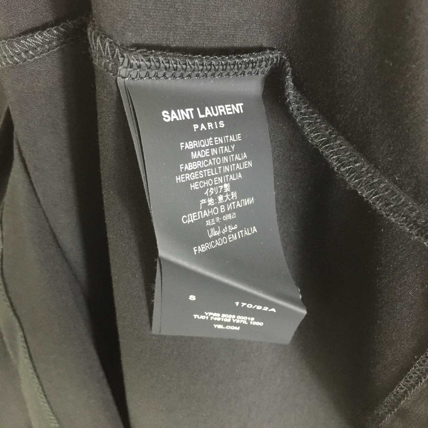 Saint Laurent Cotton-jersey T-shirt  - DesignerGu