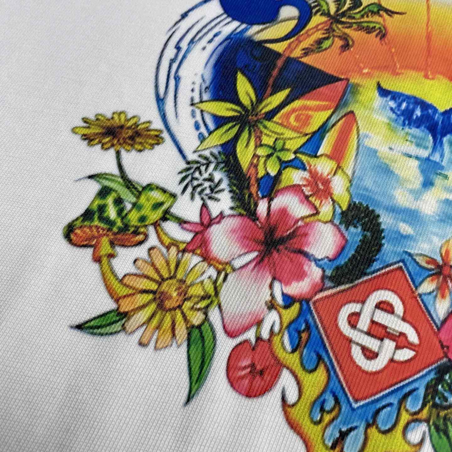 Casablanca Surf Trip Printed Tee - White  C996 - 