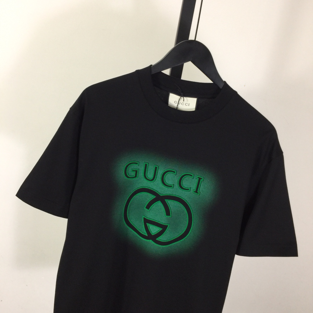 Gucci Printed Cotton Jersey T-shirt - DesignerGu