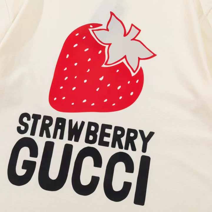 Gucci Strawberry Gucci' Cotton T-shirt - 