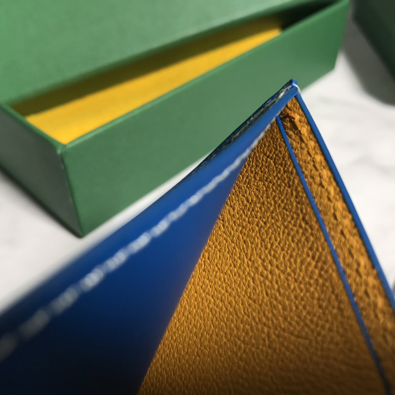 Goyard Short 8 Card Slots Billfold Wallet Blue - 
