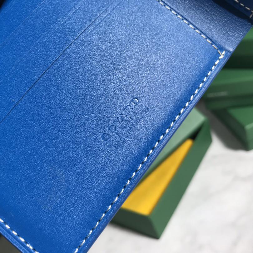 Goyard Short 8 Card Slots Billfold Wallet Blue - 
