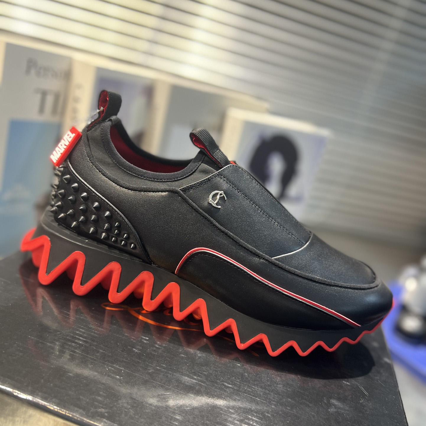 Christian Louboutin Sharkyloub SP Spikes Sneakers  - DesignerGu