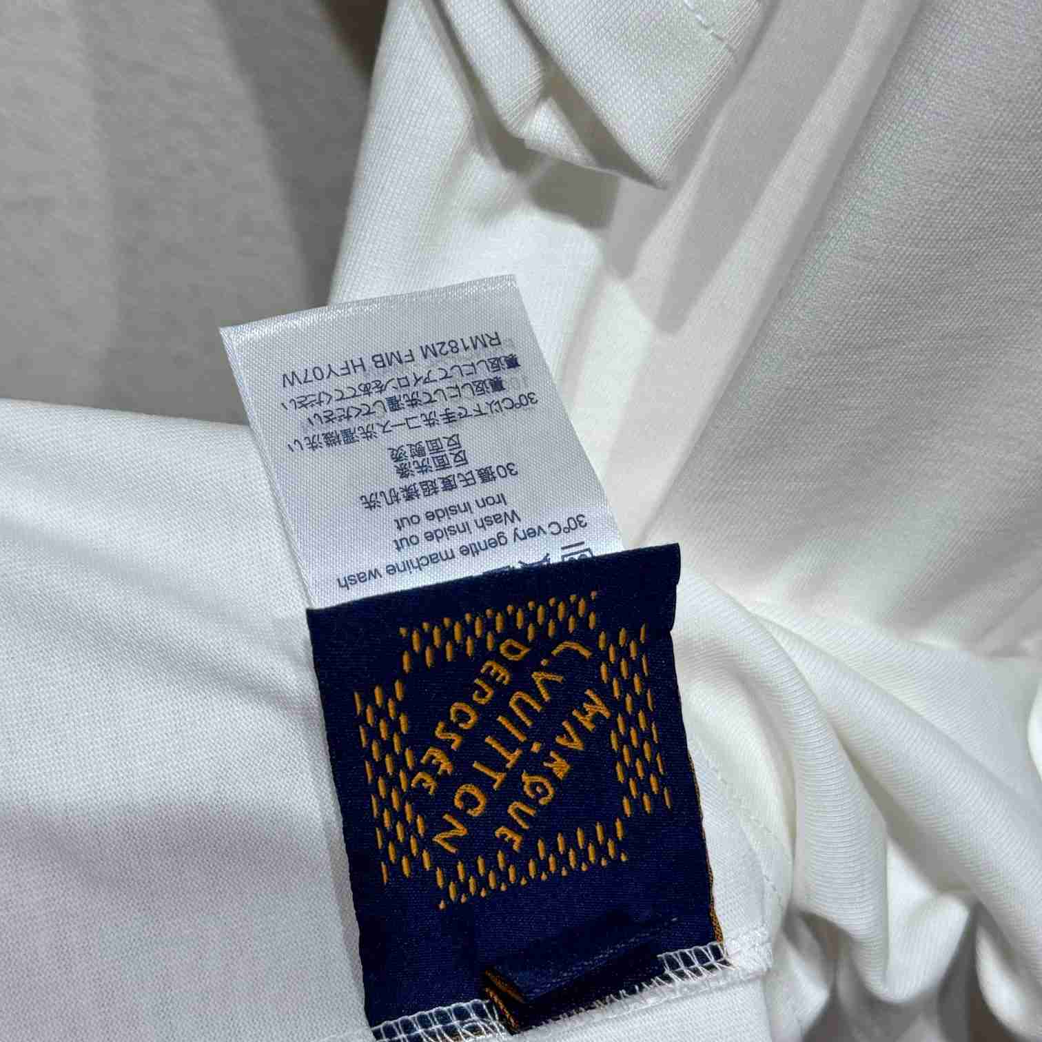 Louis Vuitton Short-Sleeved Cotton Crewneck    - DesignerGu