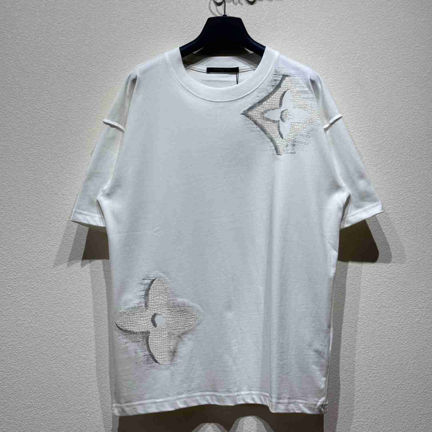 Louis Vuitton Short-Sleeved Cotton Crewneck    - DesignerGu